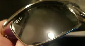 OCCHIALI DA SOLE SPORTIVI WRAP RAY-BAN RB3459 CRISTALLO BRUNASTRO POLARIZZATO montatura bianca♡♡ - Foto 1 di 5