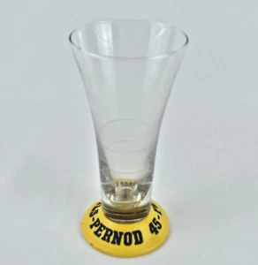 ANCIEN VERRE A PASTIS PERNOD 45 PERNOD FILS PIED EN BAKELITE DOUBLE TRAIT DOSE - Picture 1 of 3