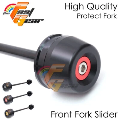 Fit Ducati Panigale 1299 Panigale 15-18 Black CNC Fork Sliders Protector Foto 1 de 4