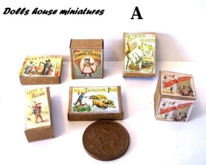 vintage STYLE TOY BOXES DOLLS HOUSE - Picture 1 of 1