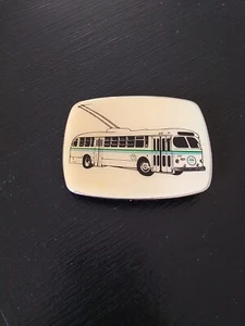 Trolley Bus Belt Buckle - Picture 1 of 8