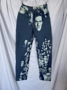 RARE Jean Paul Gautier Jeans Debut Collection 1992 AW Women’s Jaquard Face Jeans - Picture 1 of 15