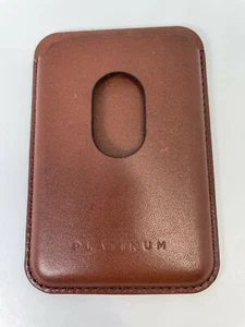 Platinum Horween Leather RFID Wallet for iPhone 13 and iPhone 12 pro brown - Photo 1 sur 2