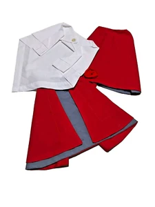 QAIMNS Style WW1 WW2 INSPIRED Scarlet Red Tippit Cape&Veil Staff Nurse Matron - Picture 1 of 6