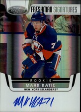 2011-12 Certified Islanders Hockey Card #180 Mark Katic Rookie Auto