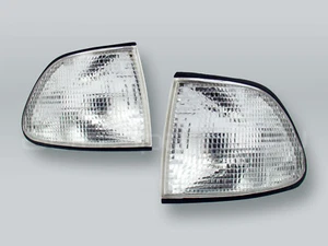 TYC Clear Corner Lights Parking Lamps PAIR fits 1995-1998 BMW 7-Series E38 - Picture 1 of 3