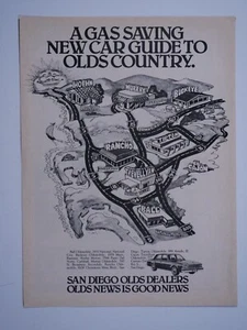 1980 Oldsmobile San Diego Olds Dealers California Vintage Original Print Ad - Picture 1 of 4