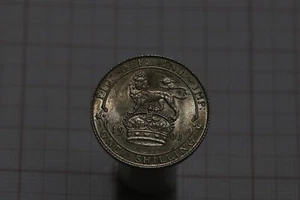 🧠🇬🇧 UK GB SHILLING 1911 SILVER SHALLOW NECK HIGH GRADE GEORGE V B73 #56 - Picture 1 of 2