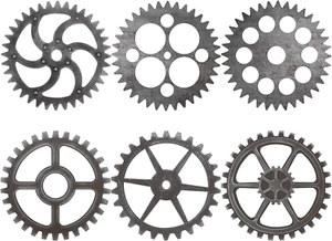 Holz Industrial Steampunk Stil Zahnrad Wanddekoration 10 Zoll Vintage Woo - Bild 1 von 12