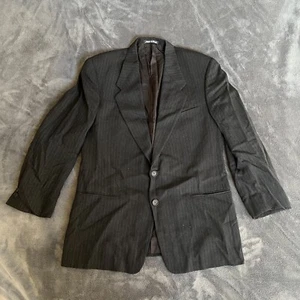 Mani by Giorgio Armani Dark Gray 2 Buttons Casual Coat Blazer Suit Men Size 41R - Picture 1 of 14