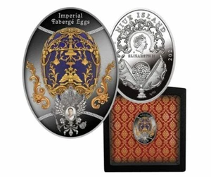 Tsarevich Egg Imperial Faberge Eggs Silver Coin 1$ Niue 2021 - Picture 1 of 5