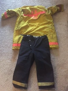 Vintage Firefighter Suit Alb Inc. Jacket and Globe Pants - Picture 1 of 12