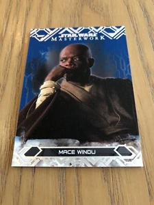 2017 Star Wars Masterwork Blue Parallel Base Card #3: Mace Windu - Picture 1 of 1