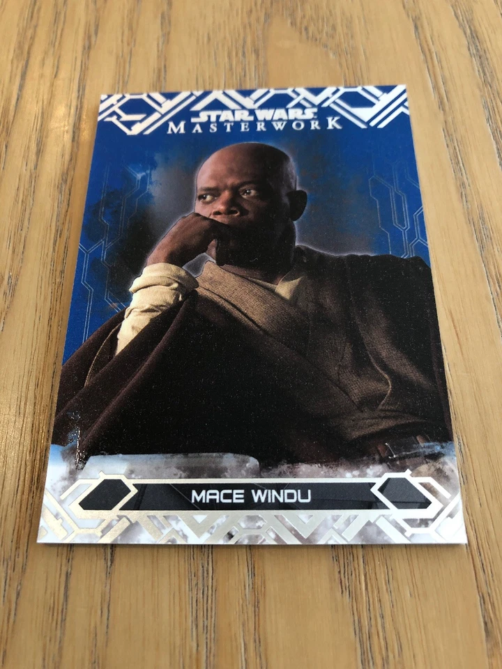 2017 Star Wars Masterwork Blue Parallel Base Card #3: Mace Windu - Image 1 of 1