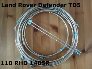 Land Rover Defender 110 TD5 + PRV RHD Brake Line Pipe Kit Set Cupro Nickel 1405R - Picture 1 of 3