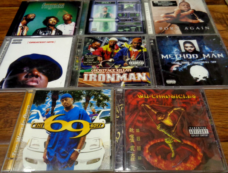 90S RAP HIP HOP CD LOT GHOSTFACE FUGEES NOTORIOUS B.I.G. WU TANG METHOD MAN - Image 1 of 4
