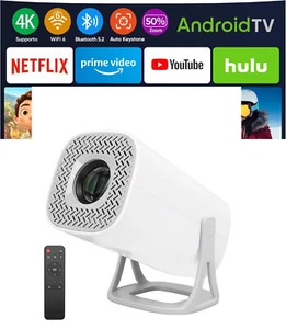 Mini Proiettore Portatile Android Videoproiettore Android Bluetooth 5.0 WiFi - Foto 1 di 1