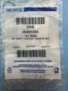 Seal Gasket O-Ring Ford W301334 - Picture 1 of 1