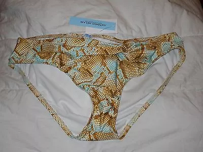 Antonio Melani New Womens Snake Twist Bikini Bottoms Bathing Suit Large SKU144 - Image 1 of 3