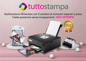 STAMPANTE ALIMENTARE PER CIALDE OSTIA E PASTA DI ZUCCHERO HACCP PASTICCERIA - Bild 1 von 1