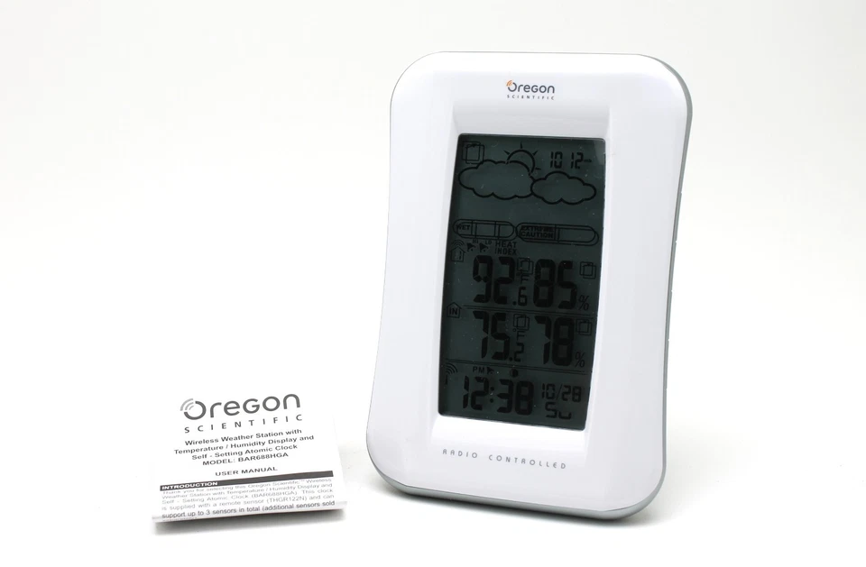 Estación meteorológica inalámbrica Oregon Scientific BAR688HGA con reloj atómico SIN sensor Foto 1 de 4