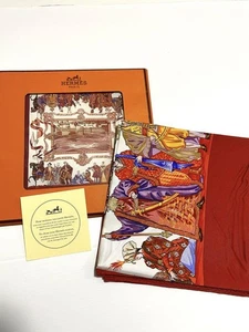 Hermes Carre 90 Mozart Türkischer Marsch Seidentuch Bordeaux Made in France Neu - Bild 1 von 8