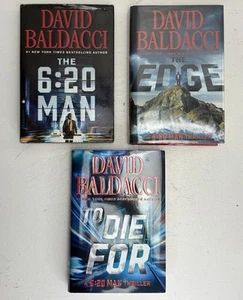 3  BALDACCI Books-6:20 MAN SERIES (6:20 Man,The Edge,To Die For) HC  1st Edition - Picture 1 of 7