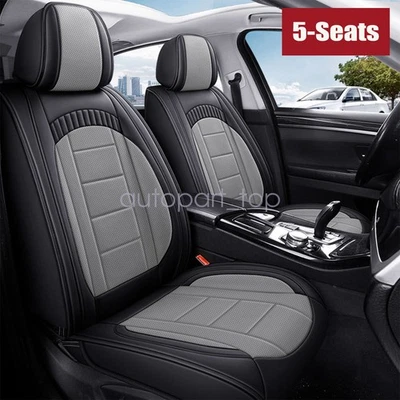 Pu Leather Car 5-Seat Covers Cushion Front + Rear For 2016-2023 Subaru Crosstrek - Image 1 of 4