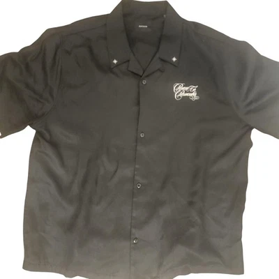 Camisa PacSun Room To Remember para Hombres XL Negra Botón Frontal Campamento Bowling Gráfico Foto 1 de 4