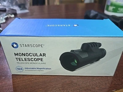 New Starscope Monocular Telescope 10x NIB Zoom In (Sports, Birds, Distance, Etc) - Image 1 of 3