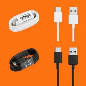 DOPPELPACK USB TYP C Schnell Turbo Ladekabel Datenkabel Kabel Type A - Typ C - Zdjęcie 1 z 7