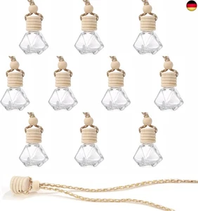10 Stücke 8ml Auto Parfüm Flasche Leer, Duft Diffusor für Auto, Glasflaschen Di - Bild 1 von 7
