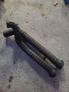92-96 Ford F150 5.0L 5.8L From Air Box Dual Tube Duct Rubber Throttle Body Hoses - Picture 1 of 4