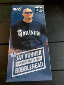 Bobblehead Jay Buhner 2017 40 aniversario Salón de la Fama de los Marineros de Seattle NUEVO - Imagen 1 de 1