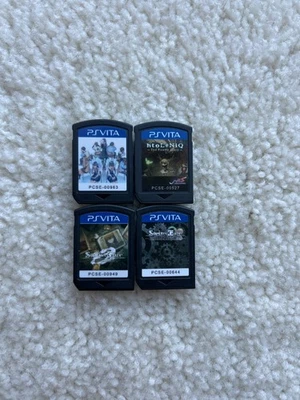 4 Visual Novel PlayStation PS Vita Games Lot CARTS Only w/1 8gb Memory Card - Image 1 of 2