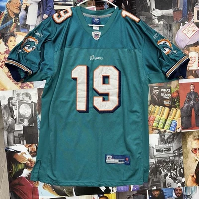 Vintage Brandon Marshall #6 Miami Dolphins Cosido Reebok Jersery, Talla 50 Foto 1 de 4