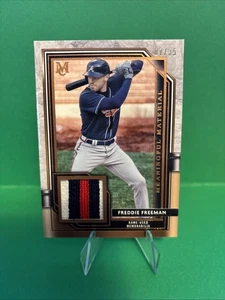 2021 Freddie Freeman mmr-ff /35 Tri Colored Patch GAME USED - Picture 1 of 4