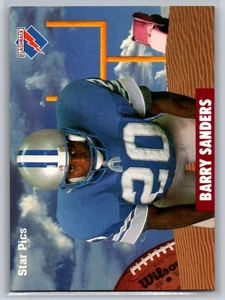 Star Pics Barry Sanders #2 1991 Detroit Lions - Imagen 1 de 2