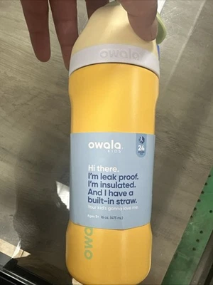BOTELLA OWALA FREESIP NIÑOS 16 OZ ACERO INOXIDABLE AISLADO BÚSQUEDA DEL TESORO NUEVA Foto 1 de 4