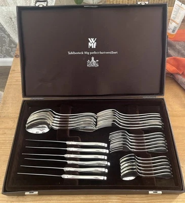 WMF Besteck Silber 90 er Englische Rose 30 Teile 6 Personen - Bild 1 von 4