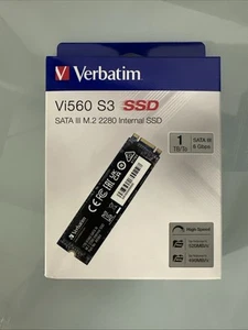 Verbatim 1TB Vi560 Sata III M.2 2280 Internal SSD NEW-SEALED - Afbeelding 1 van 3