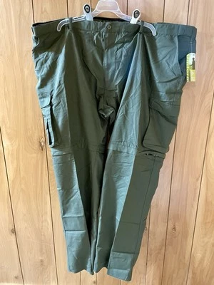 Size 56 Boy Scouts Of America Official Uniform Men’s Green Canvas Pants Zip Off - Image 1 of 4
