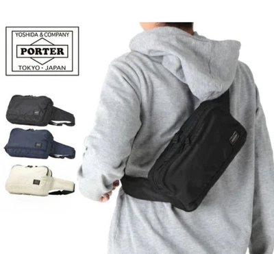 Bolsa de cintura PORTER Flash preta Yoshida Kaban em excelente estado - Imagem 1 de 4