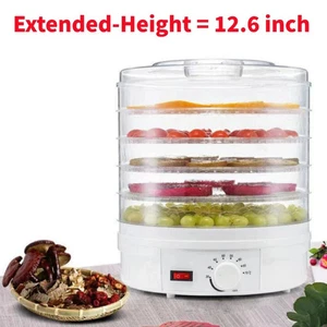 💗5 Fächer Lebensmittel Dörrapparat Maschine Verstellbar Tragbar Arbeitsplatte Obst Trocknen Neu - Bild 1 von 14