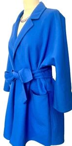 Max Mars CuCit A MANO Wool Coat.  Blue, - Picture 1 of 10