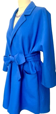 Max Mars CuCit A MANO Wool Coat.  Blue, - Image 1 of 4