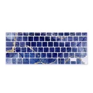 Elegant Glitter Blue Ink Marble Case For Macbook M4 Air 13 15 Pro 14 16 11 12 in - Picture 1 of 20