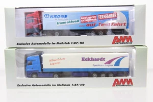 H0 1:87 AMW MAN MB Sattelzug Krone Eckhardt Konvolut LKW OVP N38 - Bild 1 von 2