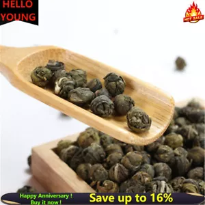 NEW 100% Organic Premium King Grade Jasmine Dragon Pearl Chinese Green Tea - Picture 1 of 12
