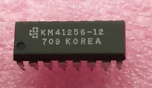 1 pieza. Computadoras vintage KM41256-12 RAM dinámica 256k x 1 NMOS 41256 Samsung - Imagen 1 de 1